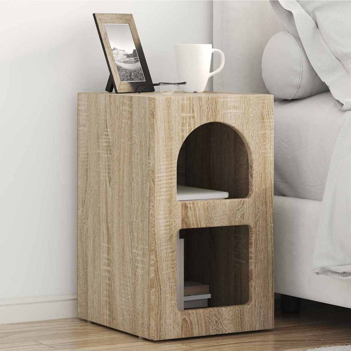Sengebord ELST 2 stk. Sonoma eg 29,5 x 33,5 x 50 cm