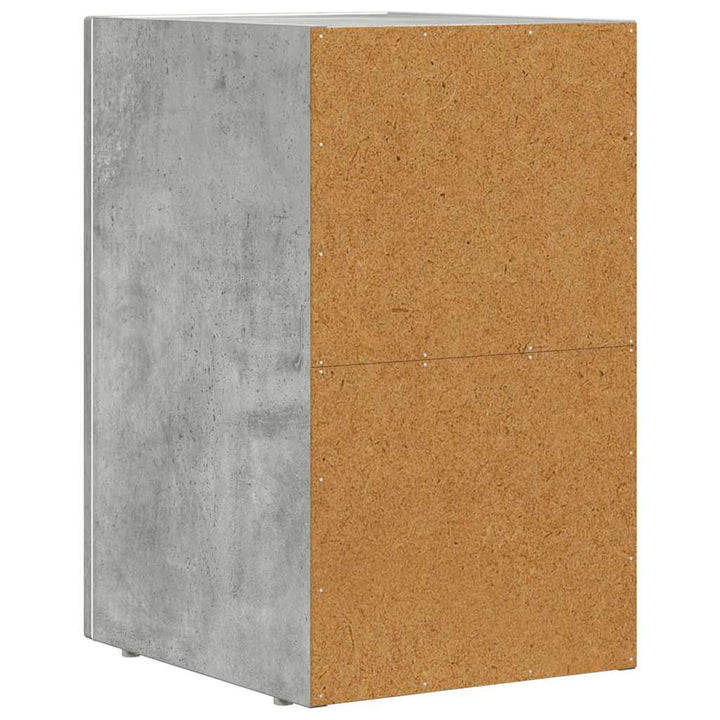 Sengebord ELST Beton Grå 29,5 x 33,5 x 50 cm Konstrueret træ