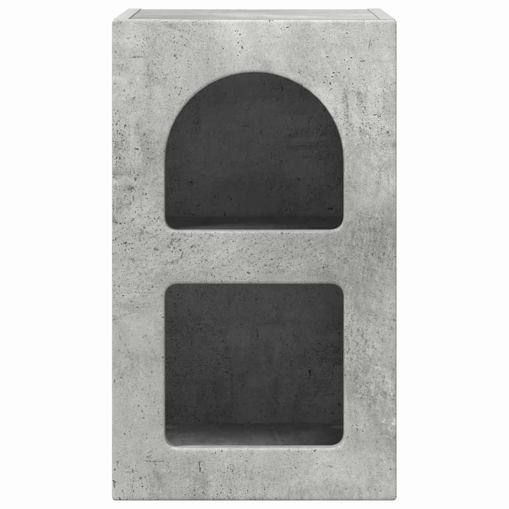 Sengebord ELST 2 stk. Beton Grå 29,5 x 33,5 x 50 cm