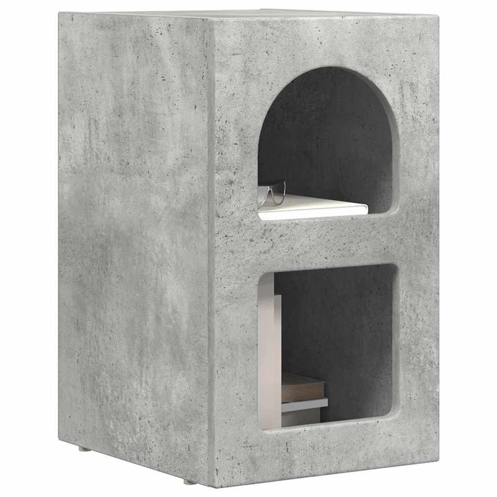 Sengebord ELST 2 stk. Beton Grå 29,5 x 33,5 x 50 cm
