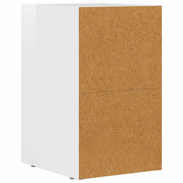 Sengebord ELST Høj gloss hvid 29,5 x 33,5 x 50 cm