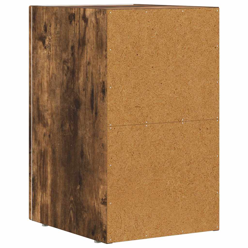 Sengebord ELST 2 stk. Røget eg 29,5 x 33,5 x 50 cm