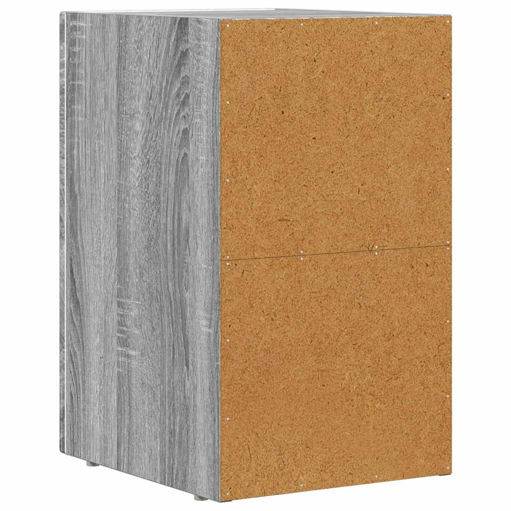 Sengebord ELST 2 stk. Grå Sonoma 29,5 x 33,5 x 50 cm