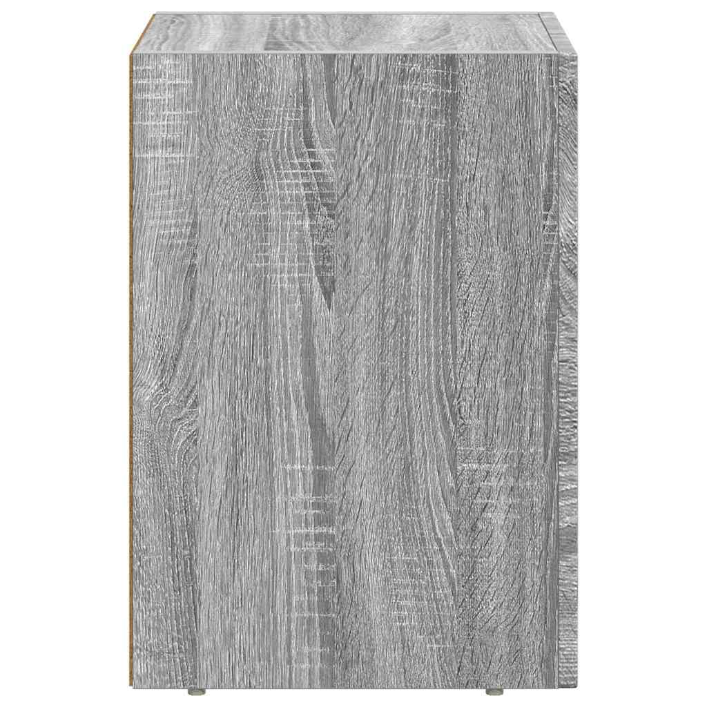 Sengebord ELST 2 stk. Grå Sonoma 29,5 x 33,5 x 50 cm