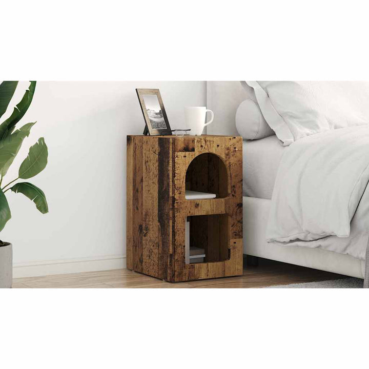 Sengebord ELST Gammelt træ 29,5 x 33,5 x 50 cm Konstrueret træ