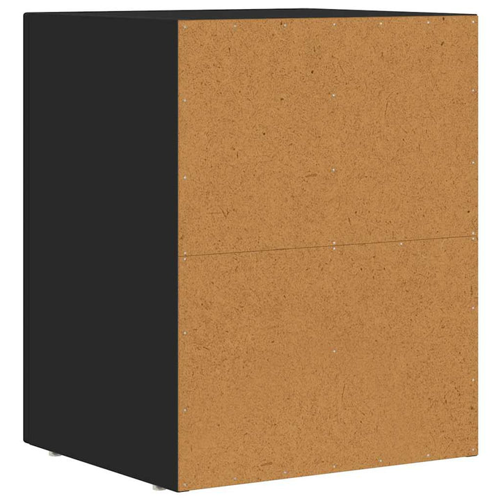 Sengebord ELST Sort 40 x 35 x 50 cm Konstrueret træ