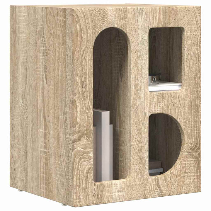 Sengebord ELST Sonoma eg 40 x 35 x 50 cm Konstrueret træ