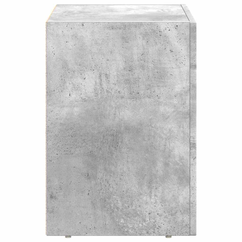 Sengebord ELST Beton Grå 40 x 35 x 50 cm Konstrueret træ