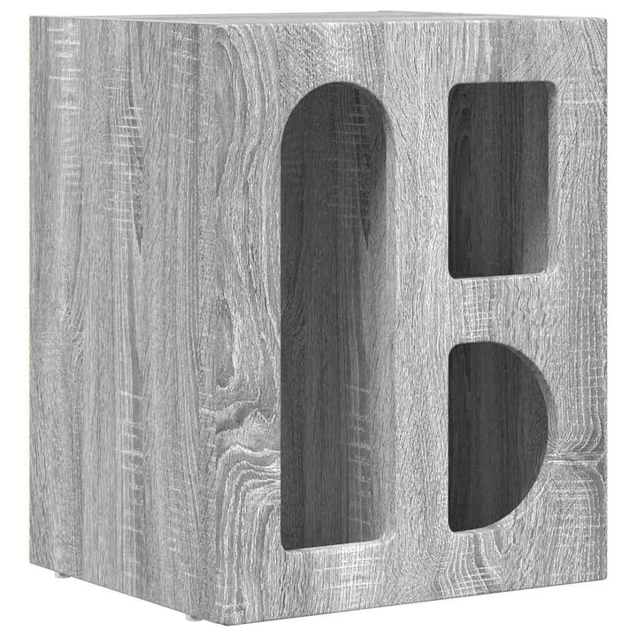 Sengebord 2 pcs Grå Sonoma 40 x 35 x 50 cm Konstrueret træ