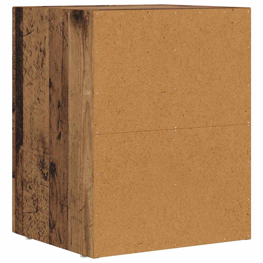 Sengebord ELST 2 stk. Gammelt træ 40 x 35 x 50 cm