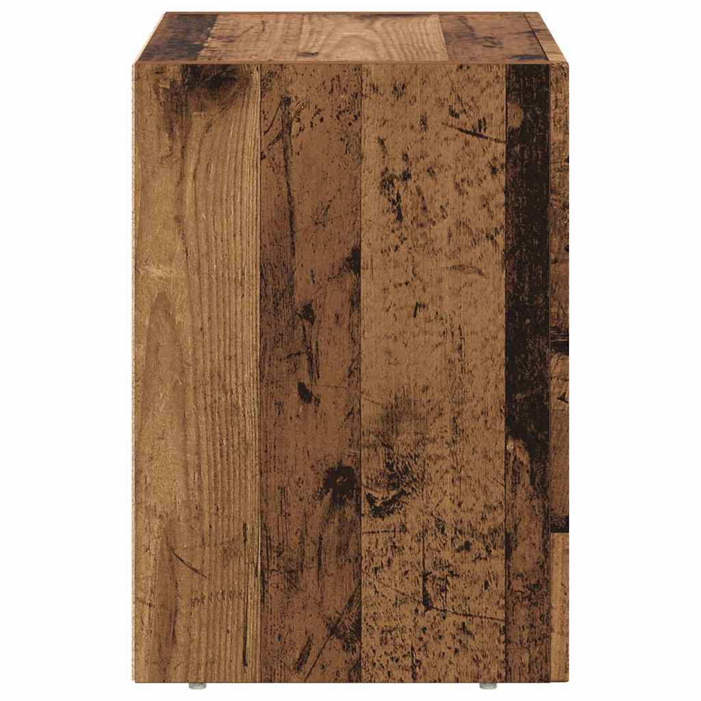 Sengebord ELST 2 stk. Gammelt træ 40 x 35 x 50 cm