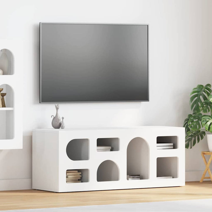 TV-skab ELST 100 x 35 x 40 cm Hvid Konstrueret træ
