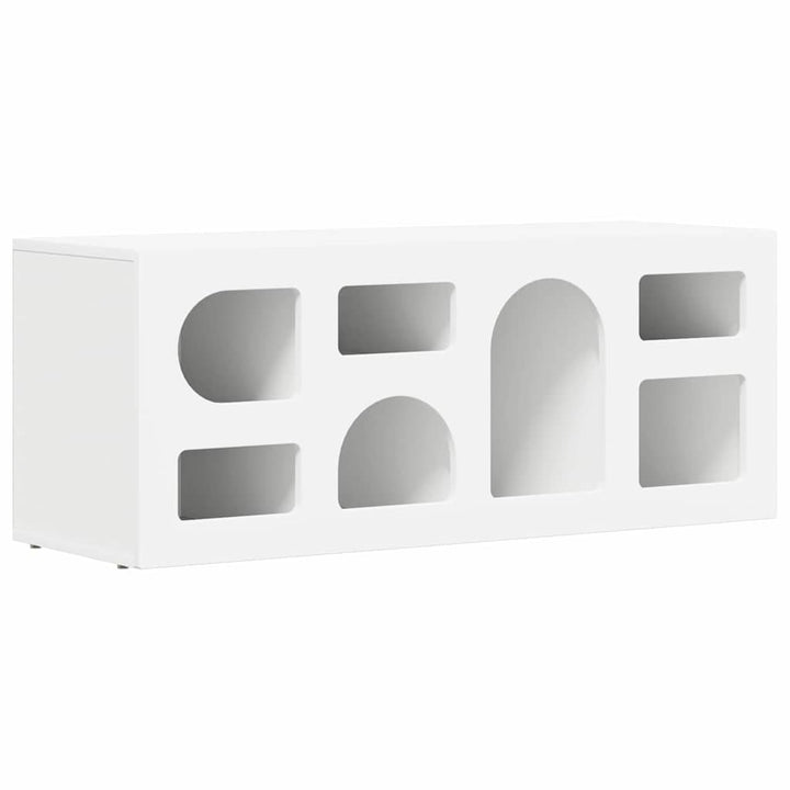 TV-skab ELST 100 x 35 x 40 cm Hvid Konstrueret træ