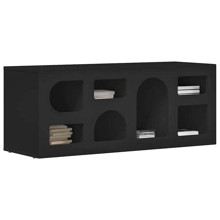 TV-skab Sort 100 x 35 x 40 cm Konstrueret træ
