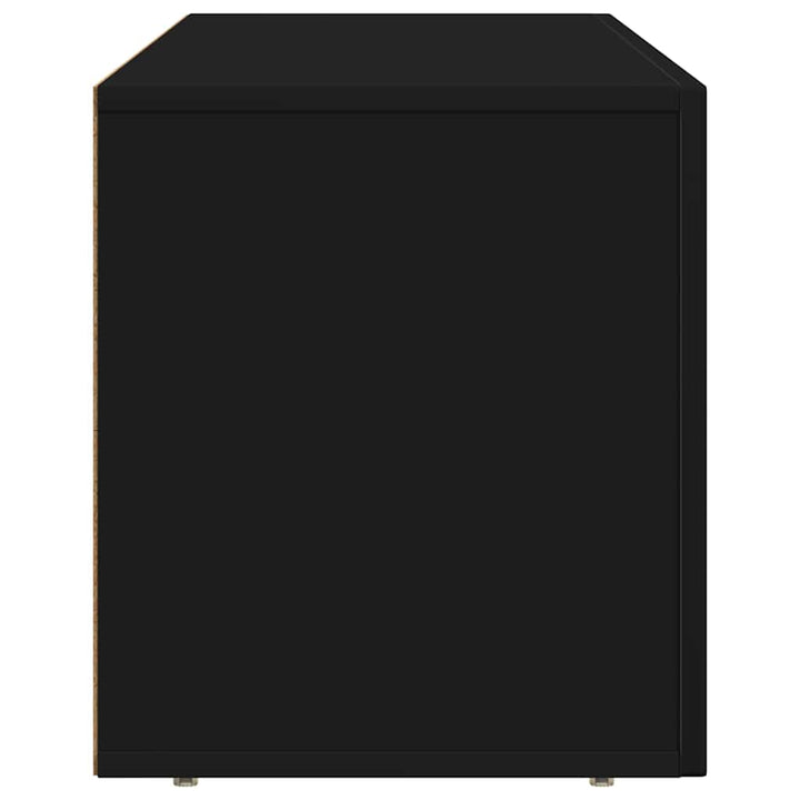 TV-skab Sort 100 x 35 x 40 cm Konstrueret træ