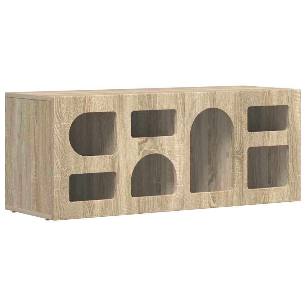 TV-skab ELST 100 x 35 x 40 cm Sonoma eg Konstrueret træ