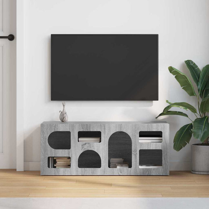 TV-skab ELST 100 x 35 x 40 cm Grå Sonoma Konstrueret træ