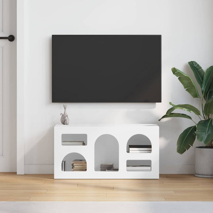 TV-skab ELST 80 x 35 x 40 cm Hvid Konstrueret træ