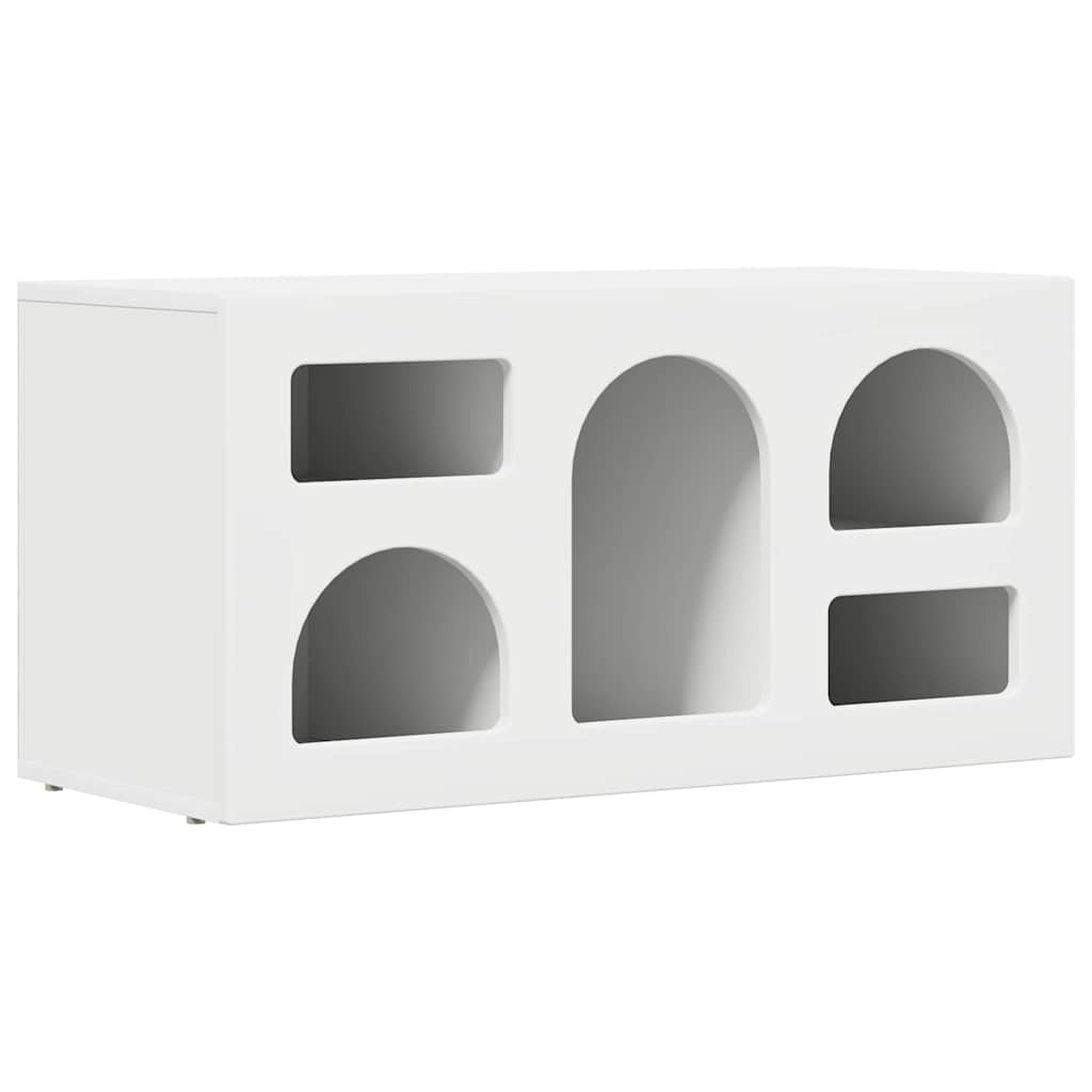 TV-skab ELST 80 x 35 x 40 cm Hvid Konstrueret træ