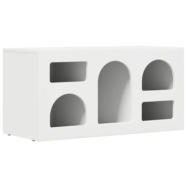 TV-skab ELST 80 x 35 x 40 cm Hvid Konstrueret træ