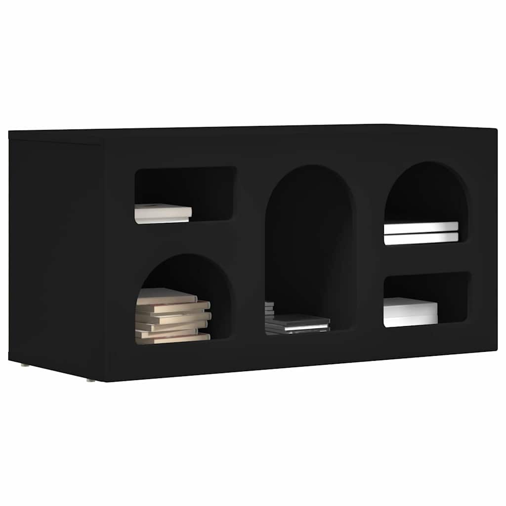 TV-skab ELST 80 x 35 x 40 cm Sort Konstrueret træ