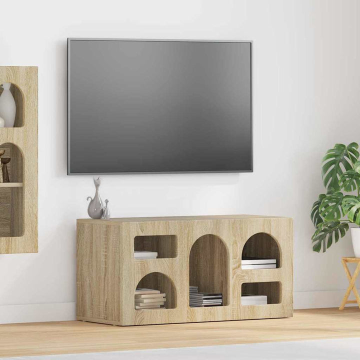 TV-skab ELST 80 x 35 x 40 cm Sonoma eg Konstrueret træ