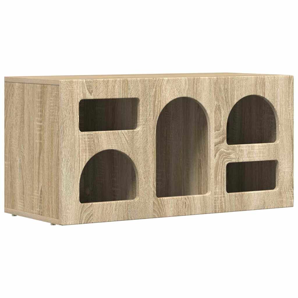 TV-skab ELST 80 x 35 x 40 cm Sonoma eg Konstrueret træ