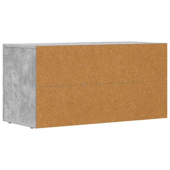 TV-skab ELST 80 x 35 x 40 cm Beton Grå Konstrueret træ
