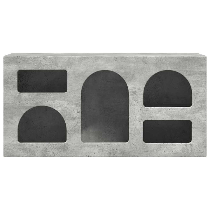 TV-skab ELST 80 x 35 x 40 cm Beton Grå Konstrueret træ