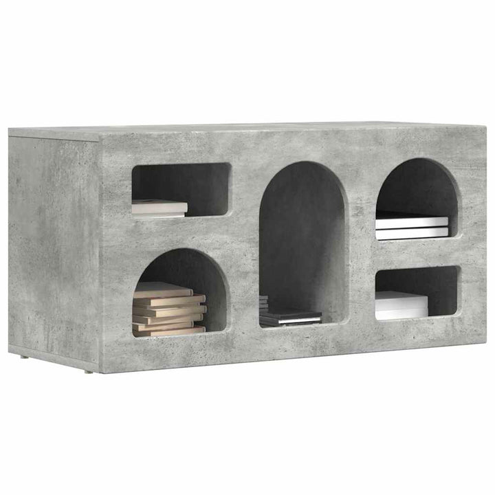 TV-skab ELST 80 x 35 x 40 cm Beton Grå Konstrueret træ