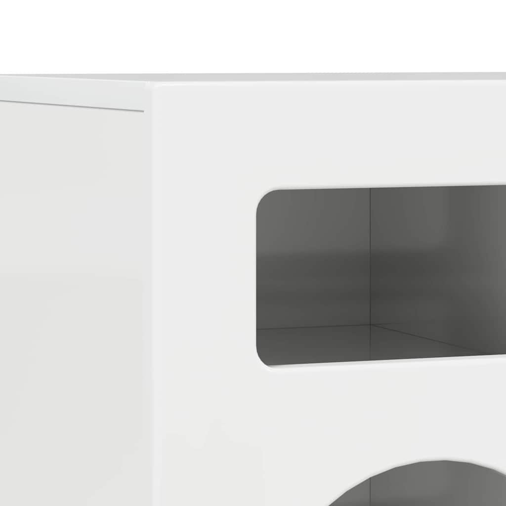 TV-skab ELST 80 x 35 x 40 cm Høj gloss hvid Konstrueret træ