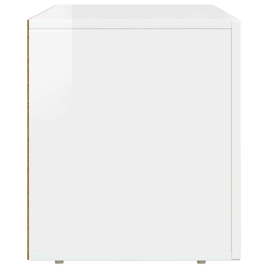 TV-skab ELST 80 x 35 x 40 cm Høj gloss hvid Konstrueret træ