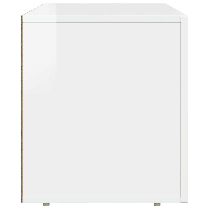 TV-skab ELST 80 x 35 x 40 cm Høj gloss hvid Konstrueret træ