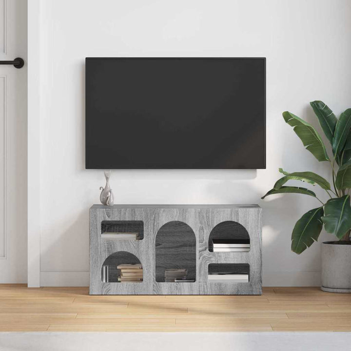 TV-skab ELST 80 x 35 x 40 cm Grå Sonoma Konstrueret træ