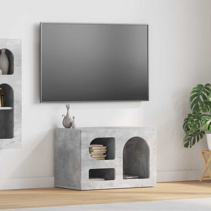 TV-skab ELST 60 x 35 x 40 cm Beton Grå Konstrueret træ
