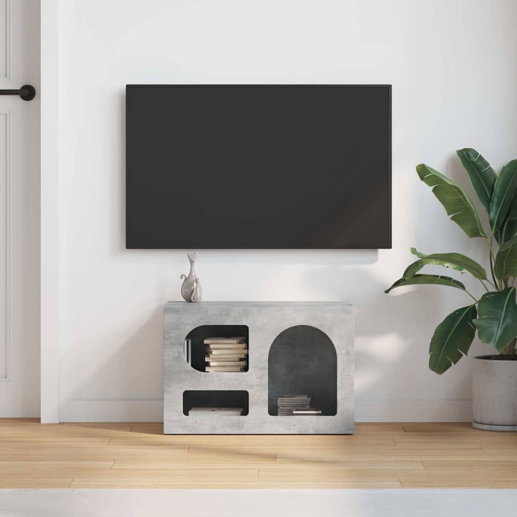 TV-skab ELST 60 x 35 x 40 cm Beton Grå Konstrueret træ