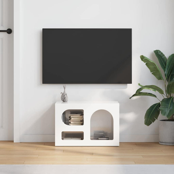 TV-skab ELST 60 x 35 x 40 cm Høj gloss hvid Konstrueret træ