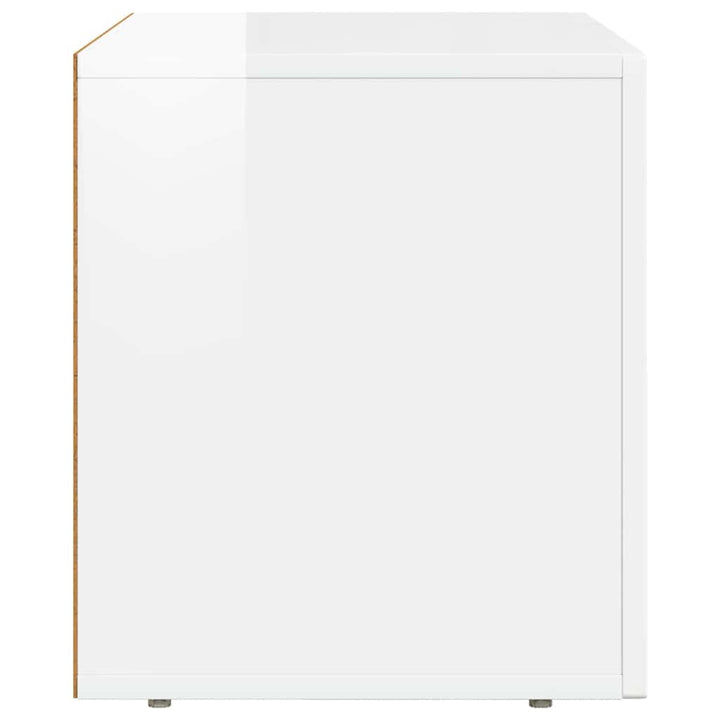 TV-skab ELST 60 x 35 x 40 cm Høj gloss hvid Konstrueret træ