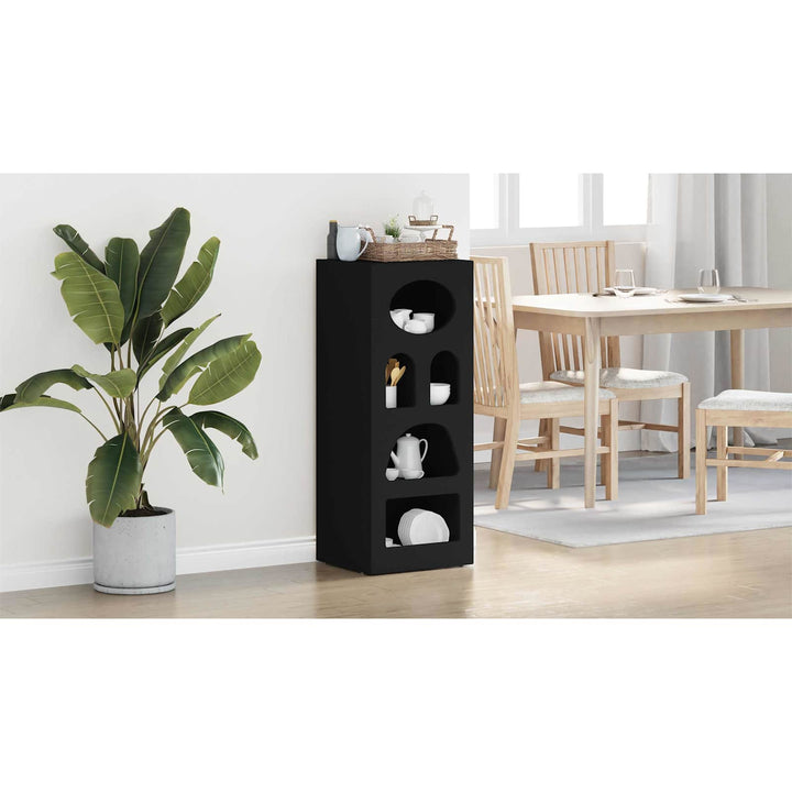 Sideboard ELST Sort 40 x 35 x 100,5 cm Konstrueret træ