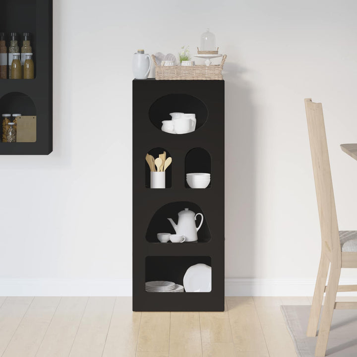 Sideboard ELST Sort 40 x 35 x 100,5 cm Konstrueret træ