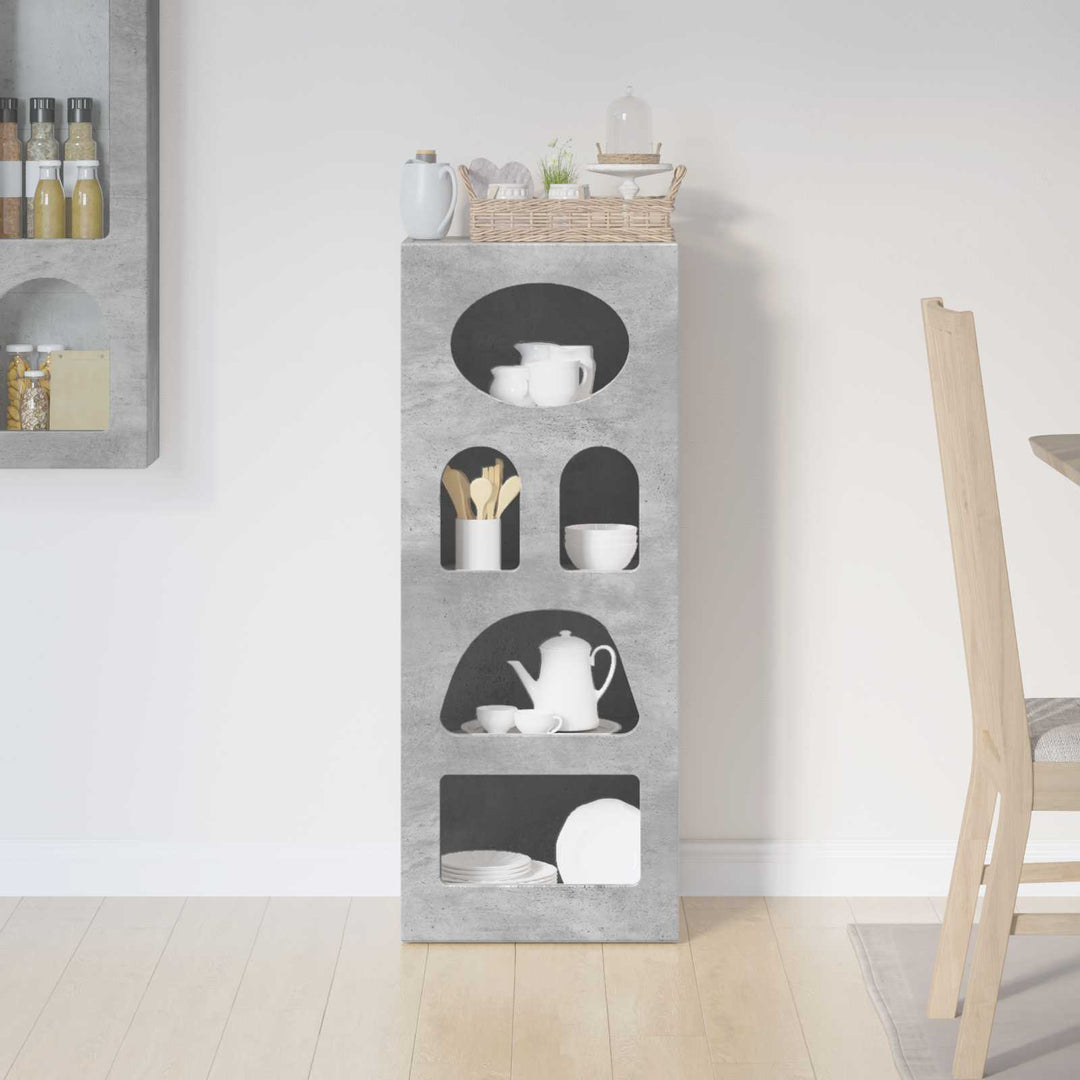 Sideboard ELST Beton Grå 40 x 35 x 100,5 cm Konstrueret træ