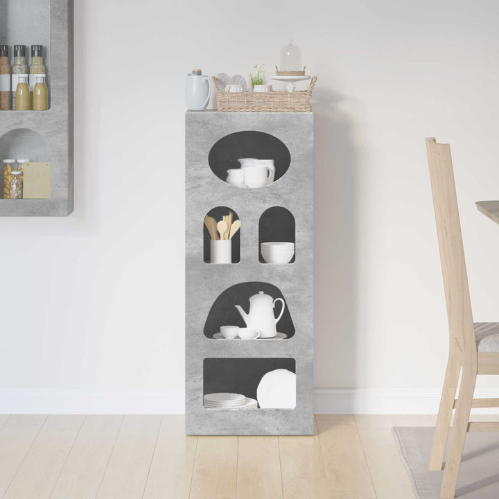 Sideboard ELST Beton Grå 40 x 35 x 100,5 cm Konstrueret træ