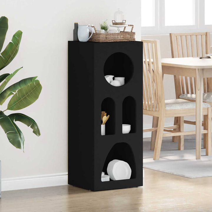 Sideboard Sort 40 x 35 x 100.5 cm Konstrueret træ