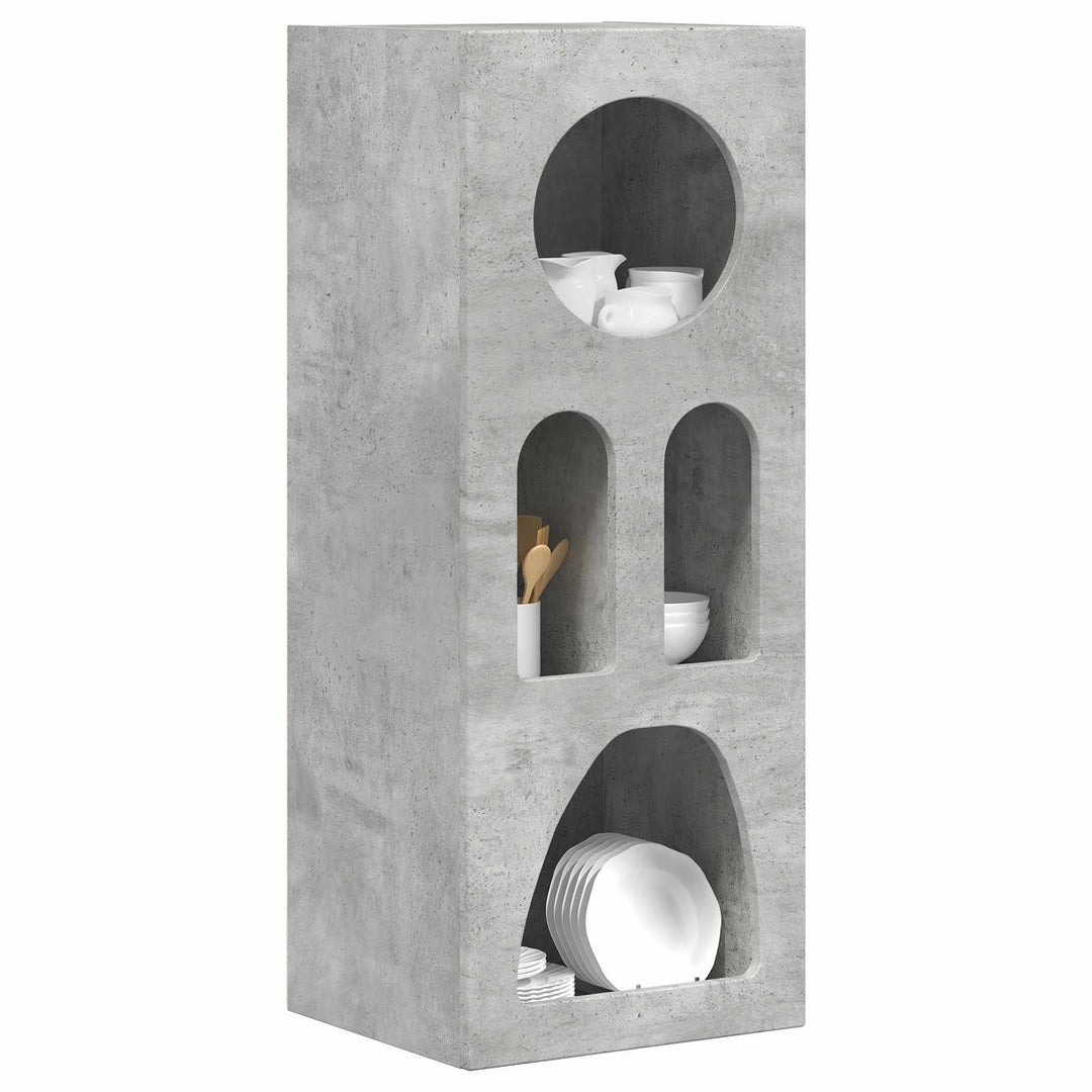 Sideboard ELST Beton Grå 40 x 35 x 100.5 cm Konstrueret træ