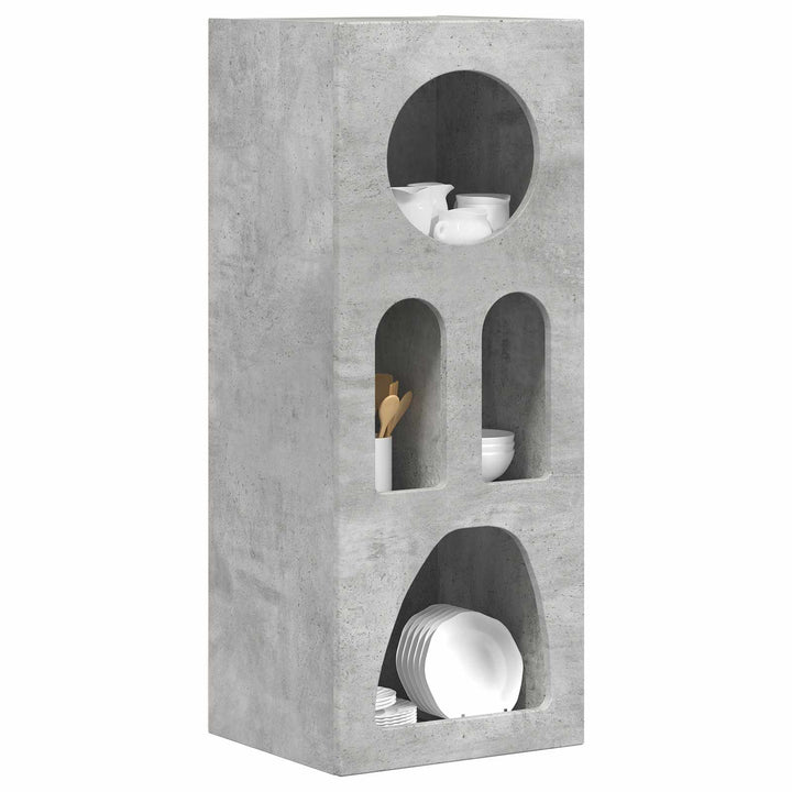 Sideboard ELST Beton Grå 40 x 35 x 100.5 cm Konstrueret træ