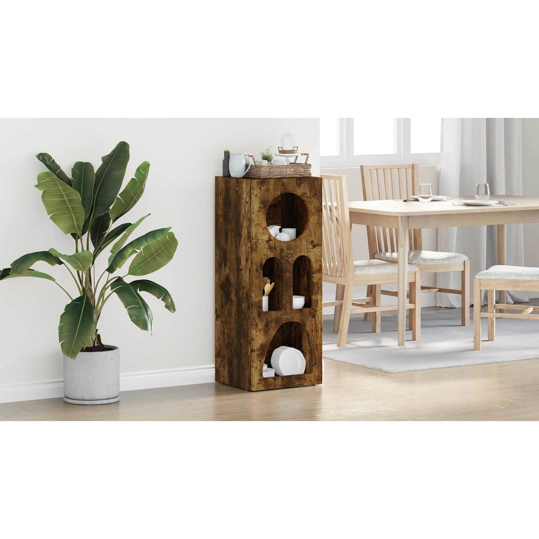 Sideboard ELST Røget eg 40 x 35 x 100.5 cm Konstrueret træ