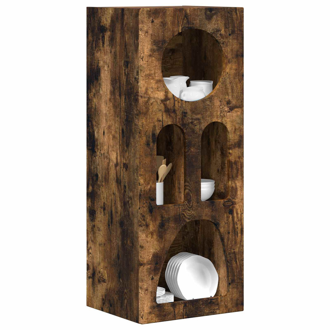 Sideboard ELST Røget eg 40 x 35 x 100.5 cm Konstrueret træ