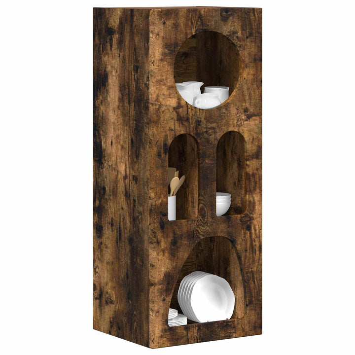 Sideboard ELST Røget eg 40 x 35 x 100.5 cm Konstrueret træ