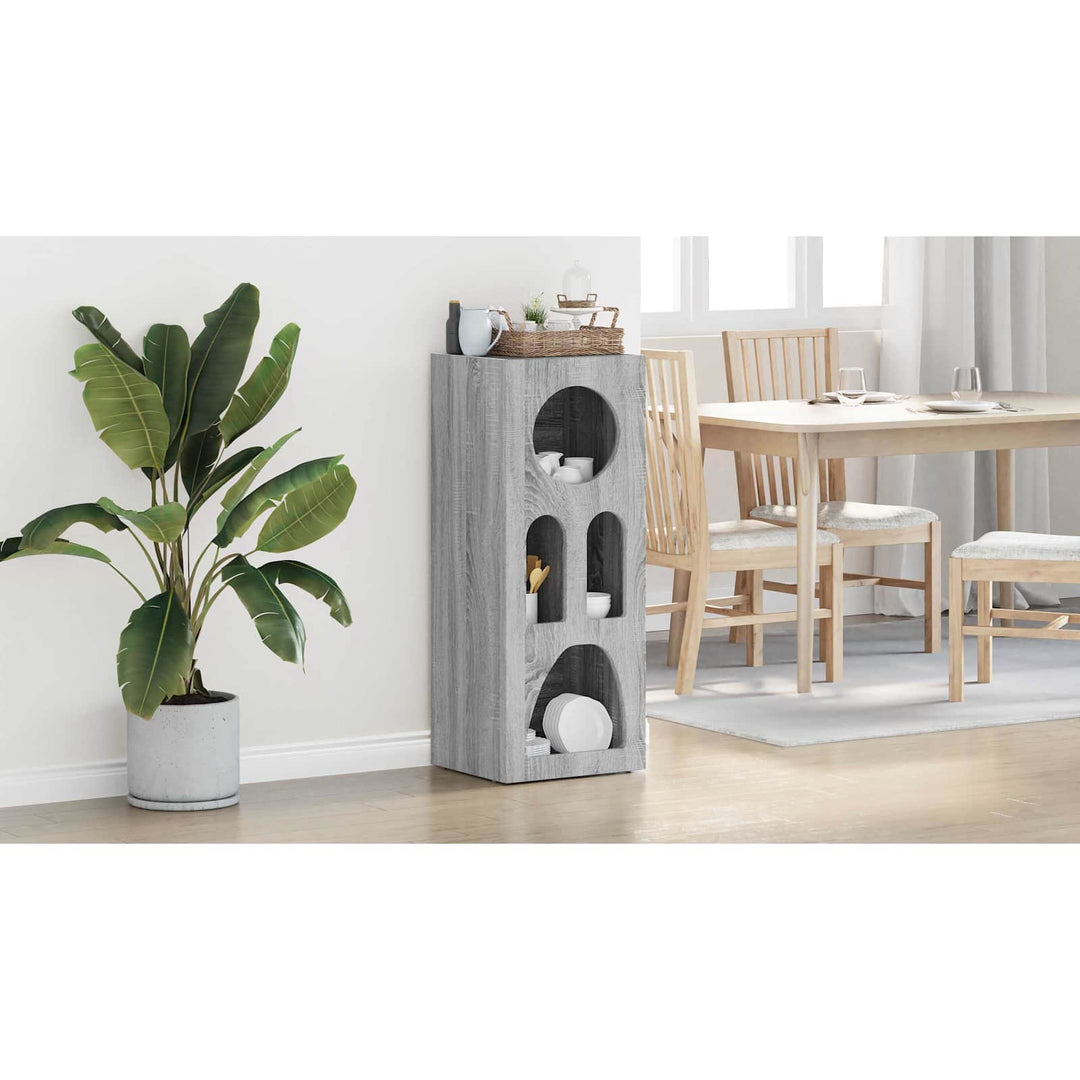 Sideboard ELST Grå Sonoma 40 x 35 x 100.5 cm Konstrueret træ