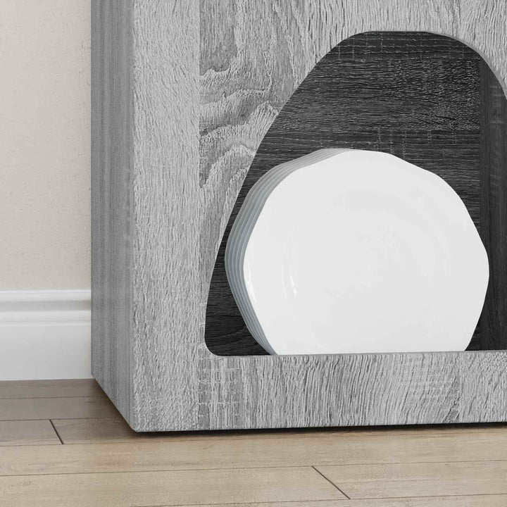 Sideboard ELST Grå Sonoma 40 x 35 x 100.5 cm Konstrueret træ